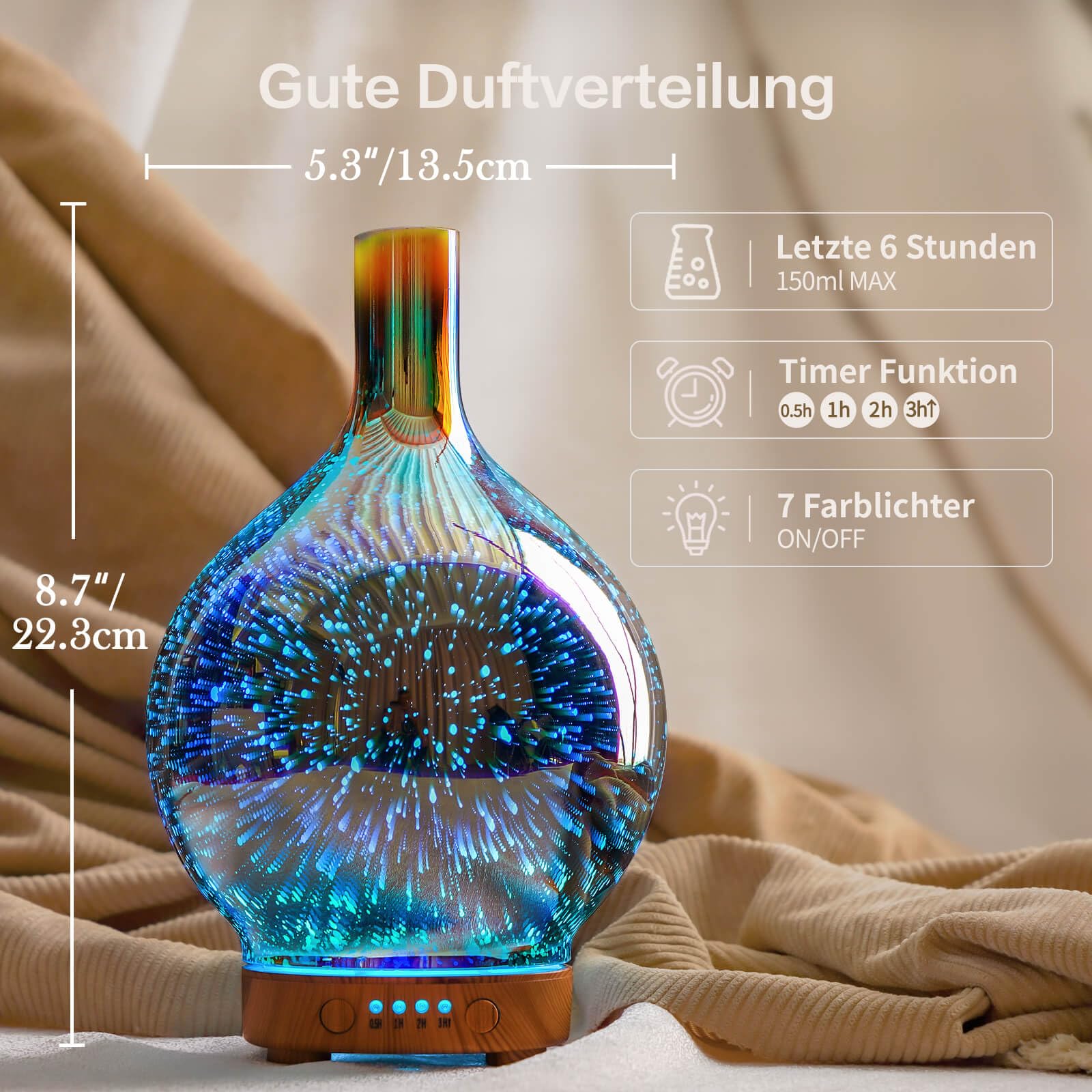 Grundig – aromadiffuser / luchtbevochtiger – 2,7l – 25W – model HD-1341