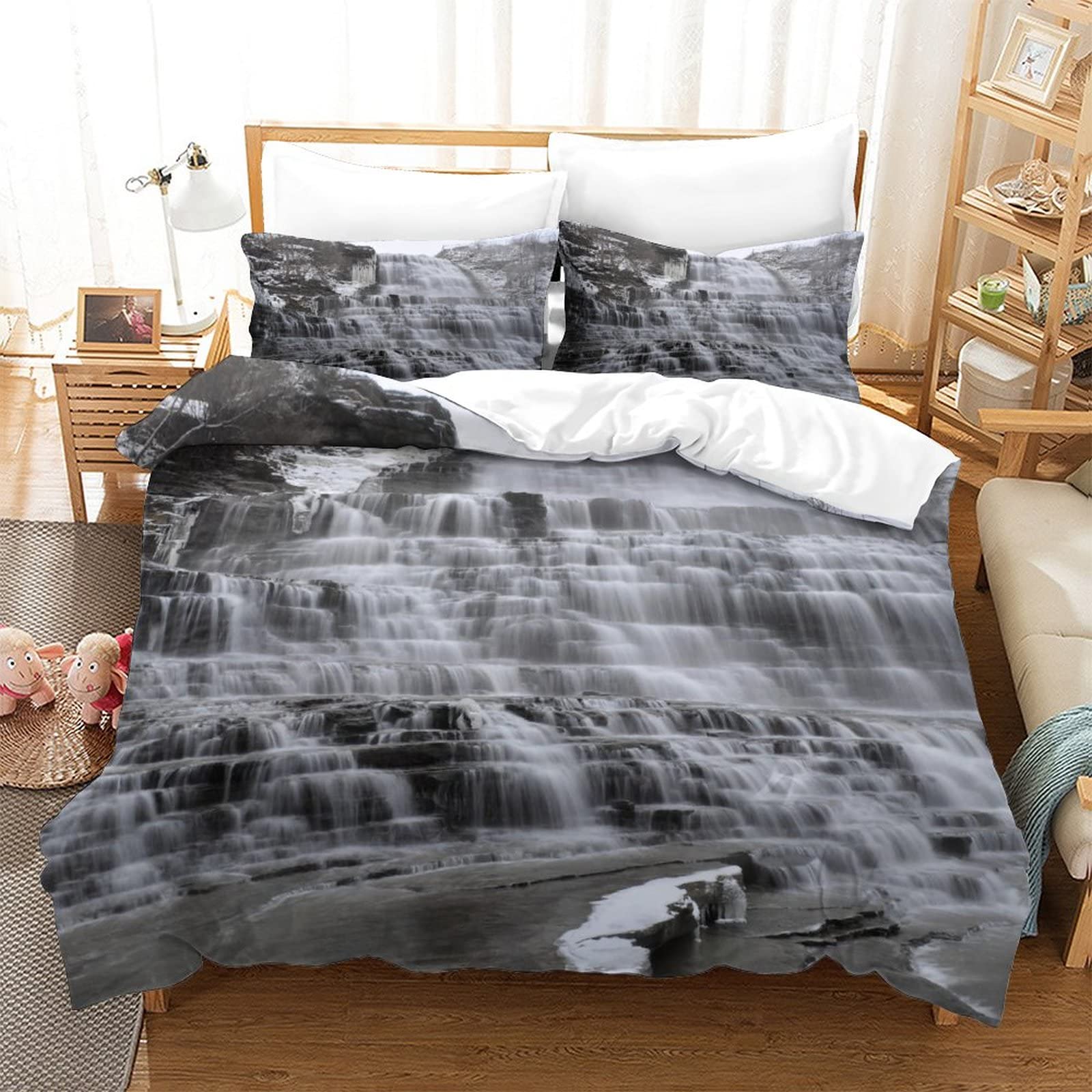 Housse de couette 3D Albion Falls pour transformer votre chambre en oasis