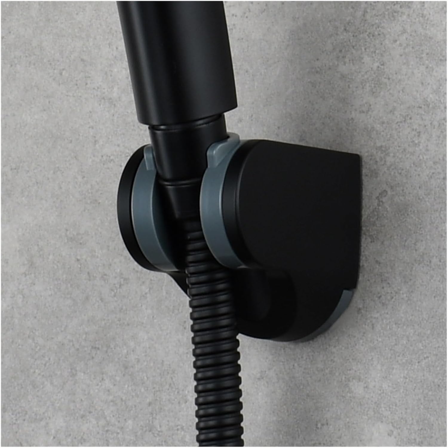 Bathroom Shower Stand Head Holder Soporte Ducha Wall Mounted Adjustable Hand Held Shower Sprayer Bracket Bathroom Accessories(Black)