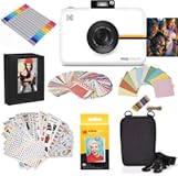 Zink Kodak Step Touch &vert; 13MP Digital Camera & Instant Printer with 3&period;5” LCD Touchscreen Display&comma; 1080p HD Video &lpar;White&rpar; Starter Bundle