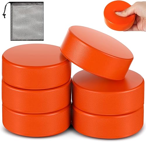 Miniatura 8 de Sport Foam Ice Hockey Pucks 3 in for Practicing and Classic Training with Mesh Bag for Indoor Use Lightweight Hockey Supplies for Kid Adult, Safe