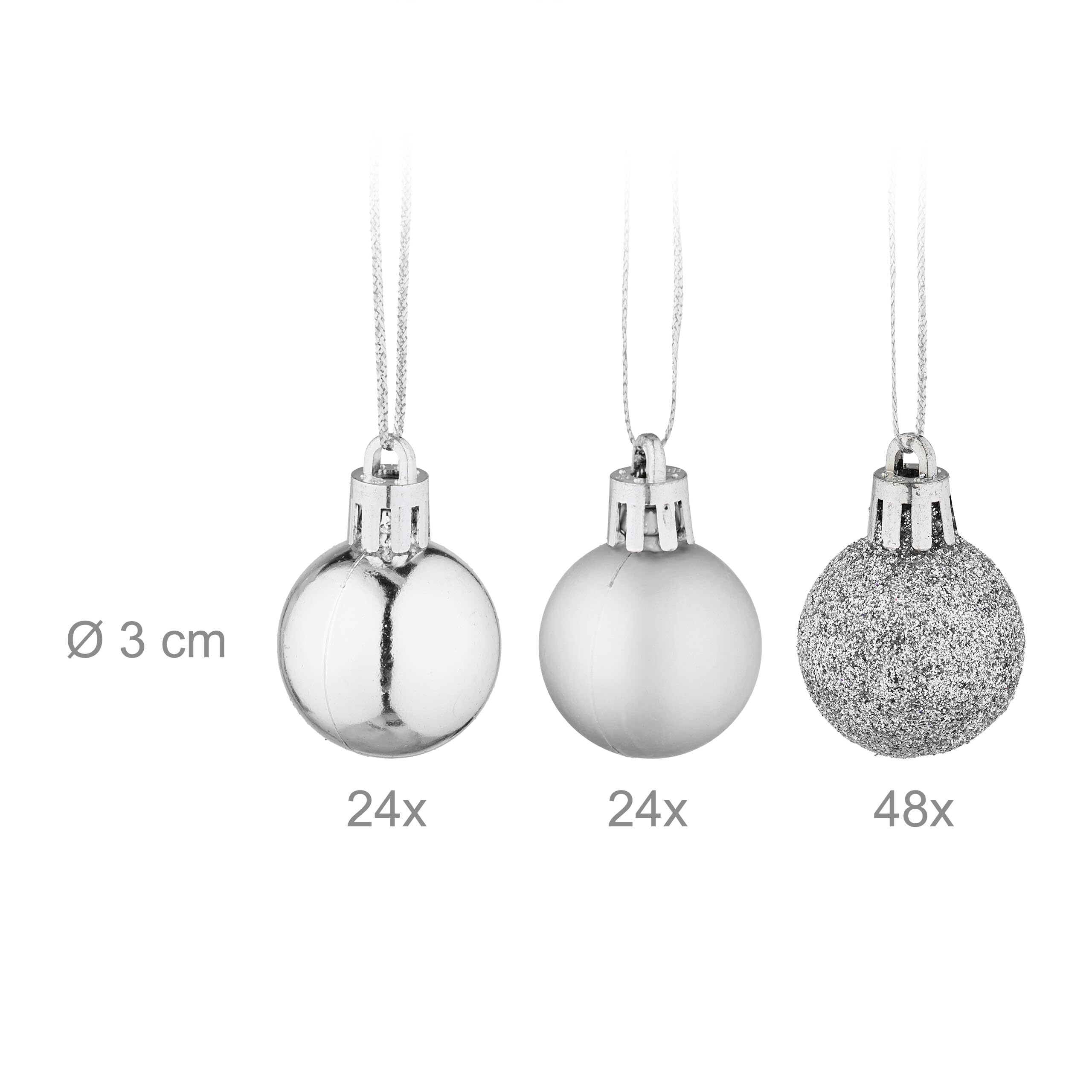 Palline Natalizie Dorate Set Da 96 - Decorazioni Albero Di Natale Opache, Lucide E Con Glitter - Foto 7