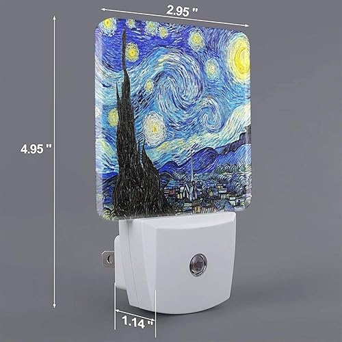 Miniatura 2 de Futterya Van Gogh - Juego de 2 lámparas de decoración con sensor automático con sensor automático de pintura al óleo de Van Gogh
