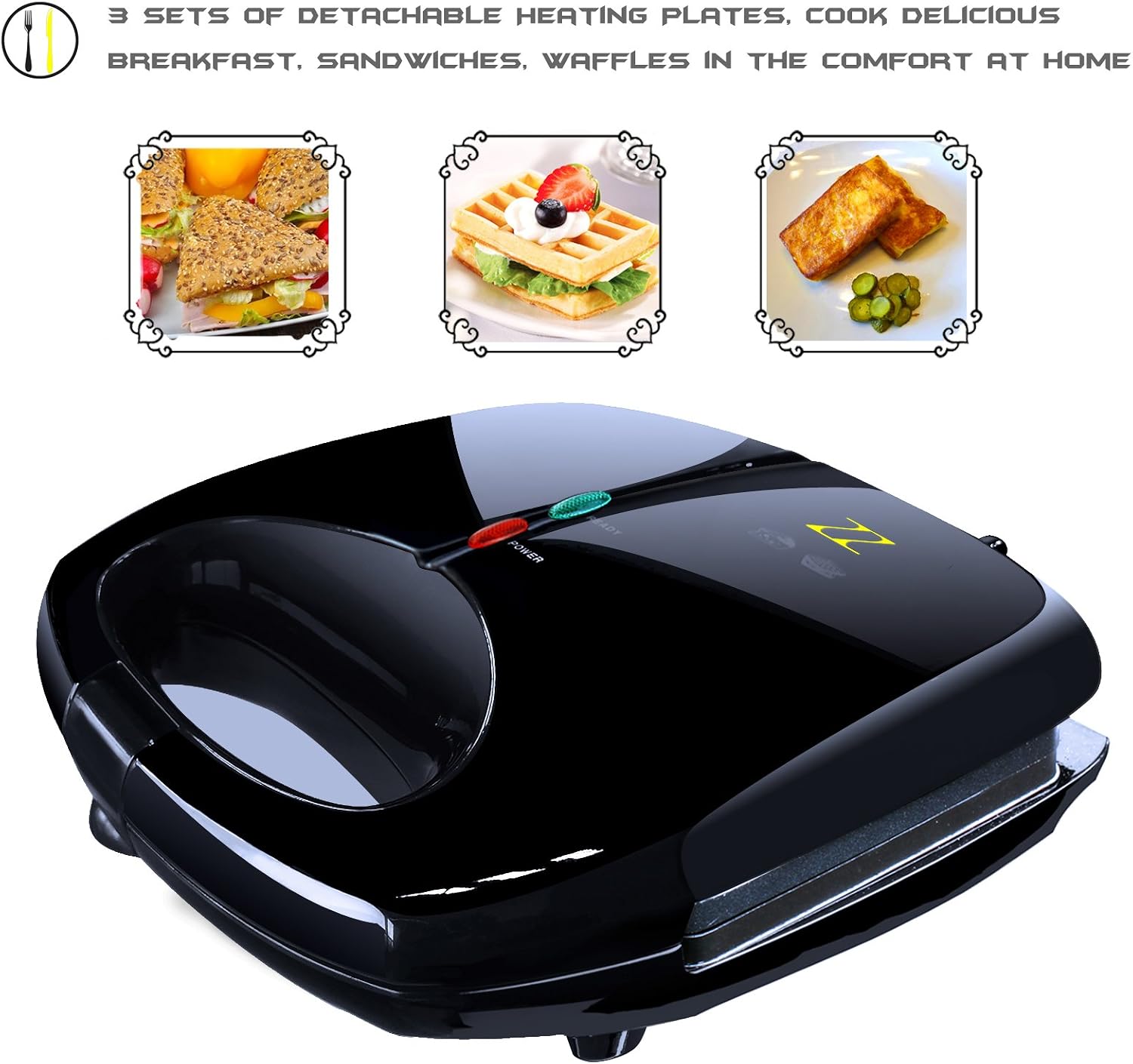 ZZ Series Breakfast Sandwich and Waffle Press