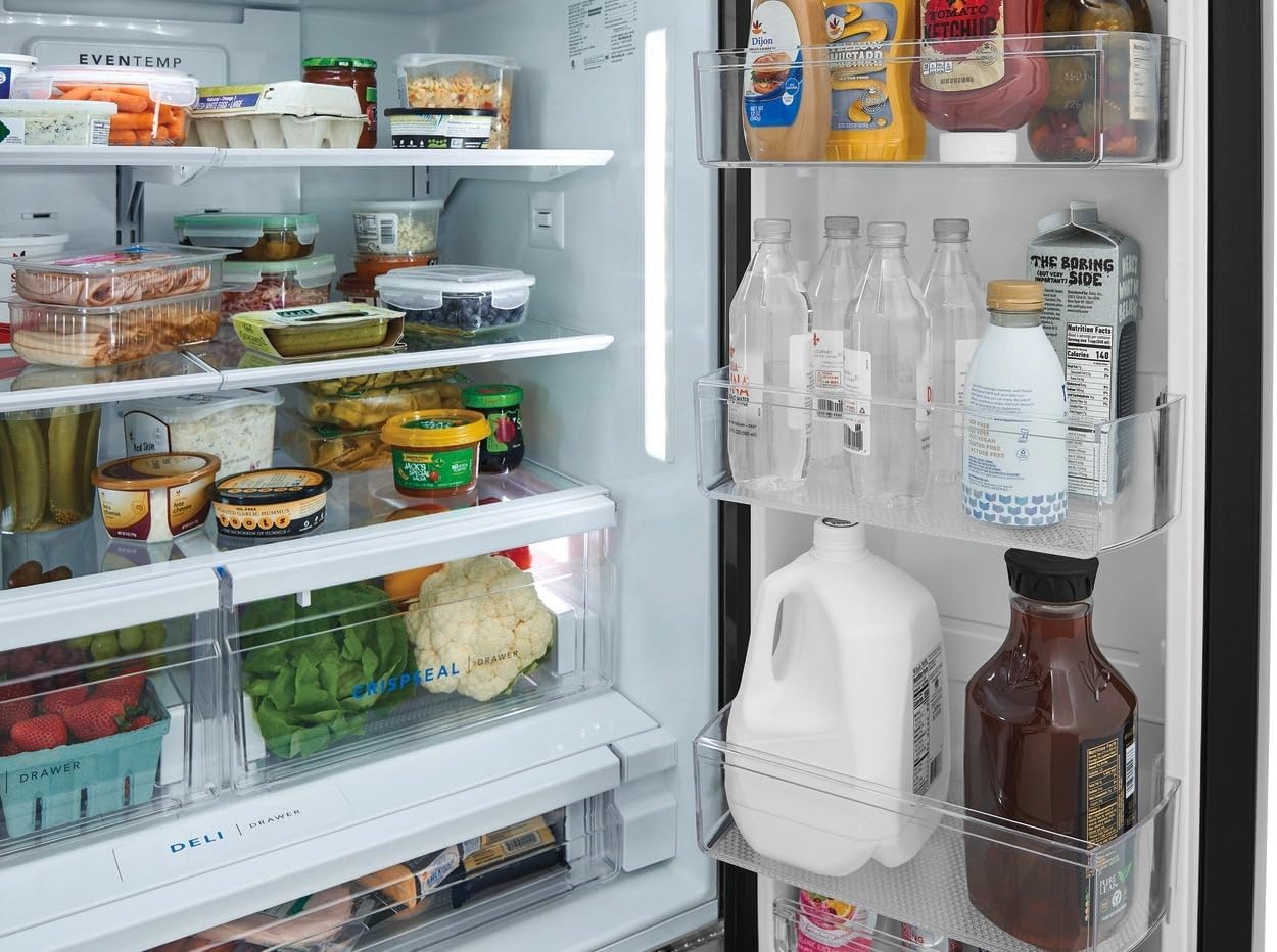 Frigidaire FRFS2823A 36 Inch Wide 27.8 Cu. Ft. French Door Refrigerator with External Ice and Water Dispenser - Black Stainless Steel