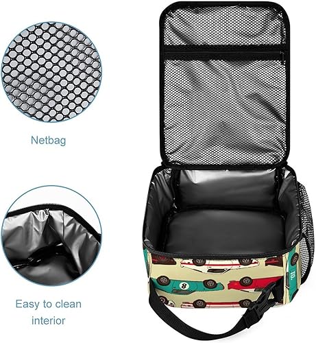 Miniatura 4 de LynaRei Lonchera térmica para niños, con diseño de caricaturas, colorido, portátil, reutilizable, pequeña, hielera, para escuela, trabajo, picnic