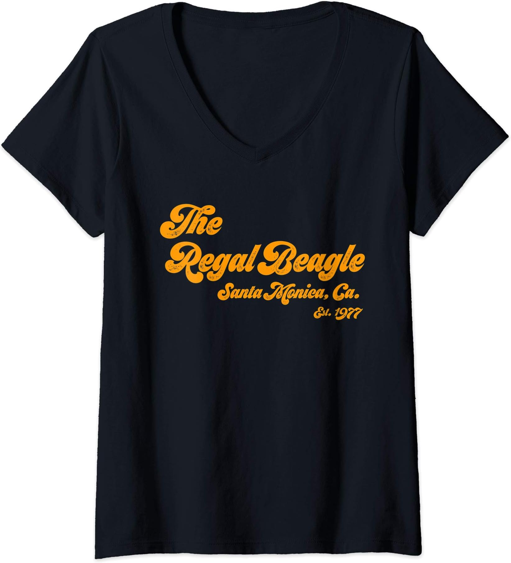Womens Funny The Regal Beagle Company Sitcom 70s 80s Threes V-Neck T-Shirt