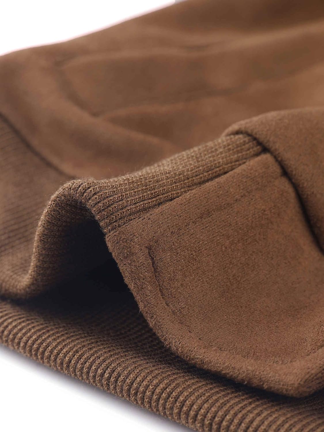 Allegra K Faux Suede Cropped Coat for Women's Stand Collar Zip Up Biker Moto Bomber Jackets - Image 5