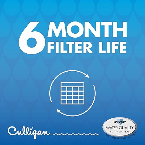 Miniatura 3 de Culligan Filtro de agua para refrigerador CUL800  Reemplazo para filtro de agua LG (LT800P)  Reemplazar cada 6 meses  Paquete de 1