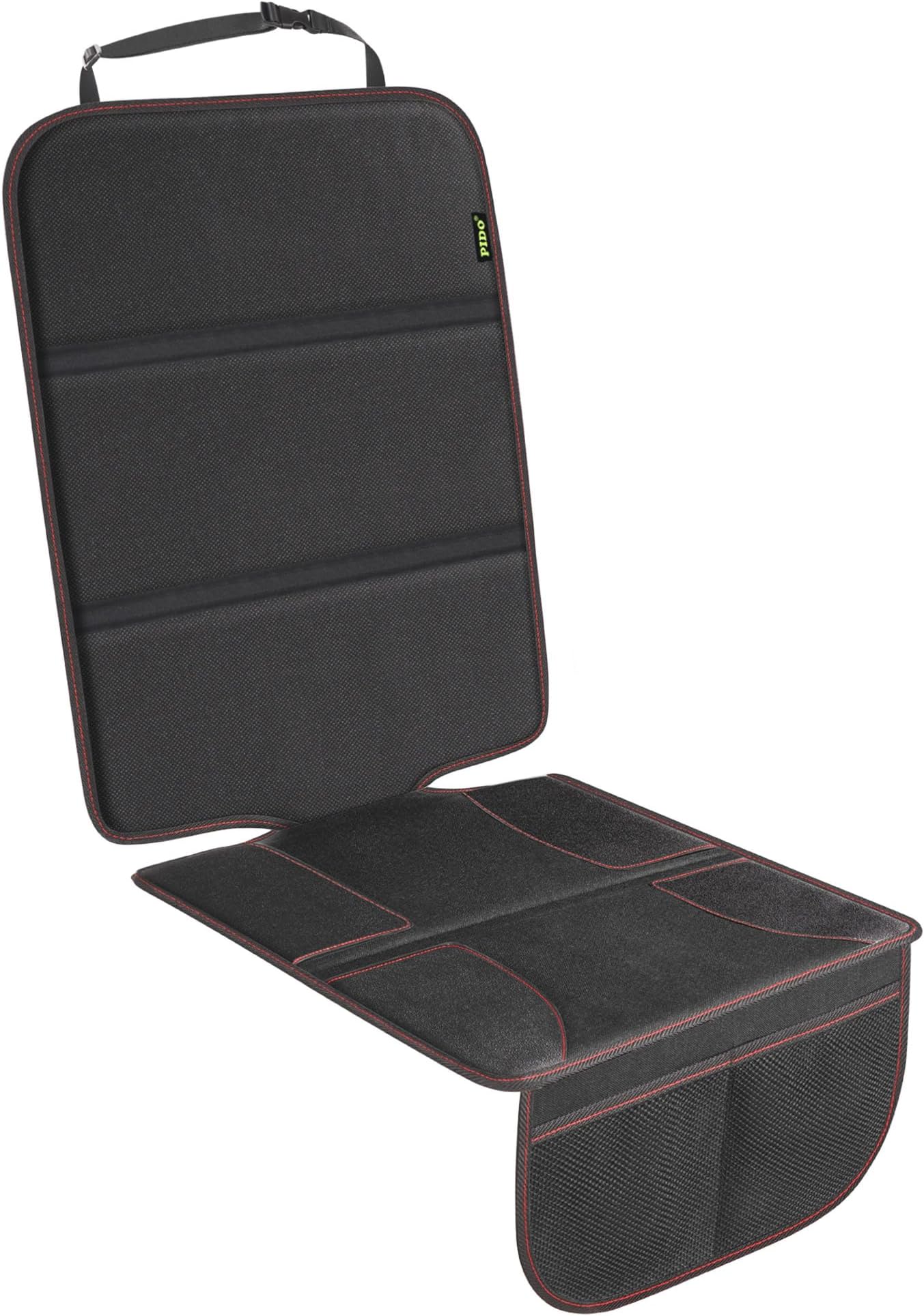 PIDO Car Seat Protector for Child Car Seat, Auto Seat Cover for Carseat Protection with Thick Padding, Waterproof Fabric and Non-Slip Base – Universal Fit for Leather and Fabric Upholstery