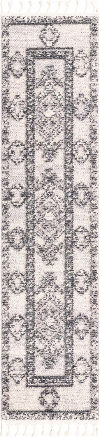 Unique Loom Cherokee Collection Area Rug - Boone (2' x 8' Runner, Sand/Gray)