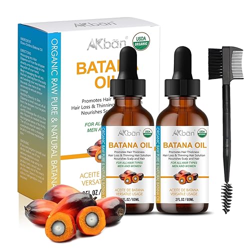 Aceite de batana para el crecimiento del cabello, Dr. Sebi 100% puro y natural aceite de batana orgánico de Honduras - para cabello más grueso y