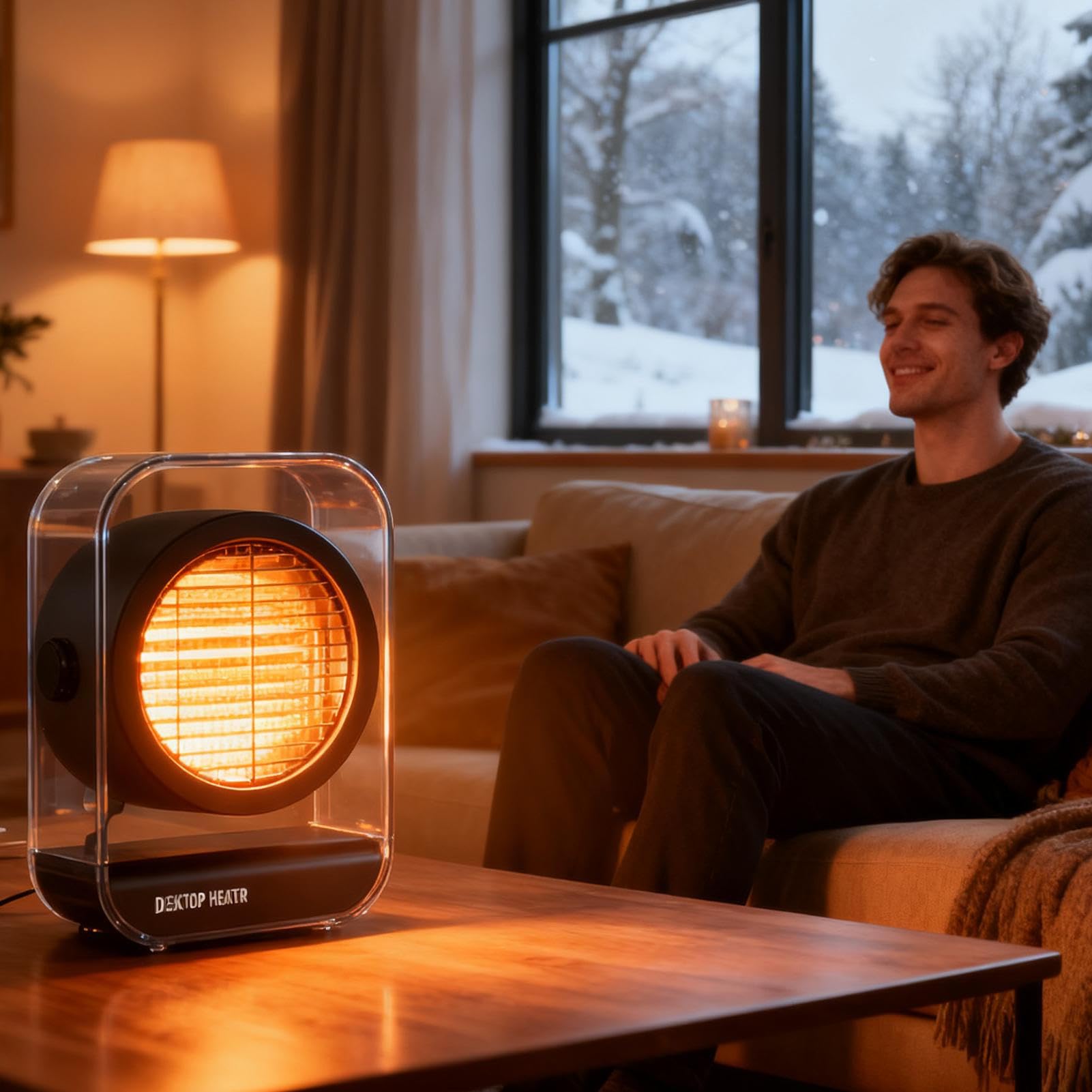 Calefactor Pequeño Para Espacios Calefacción Rápida Con Niveles Múltiples | Calefactor De Escritorio Pequeño Para Escritorio Habitación Dormitorio Hogar Baño Garaje