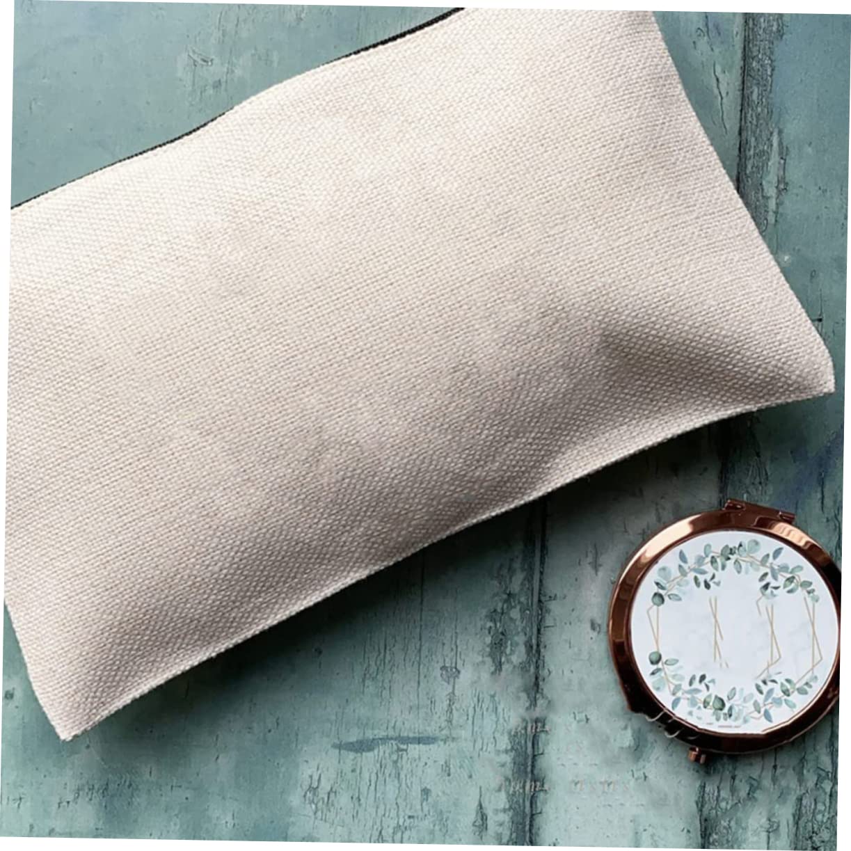 Astuccio Canvas Pencil Bag Bianco 14 Pezzi Cerniera