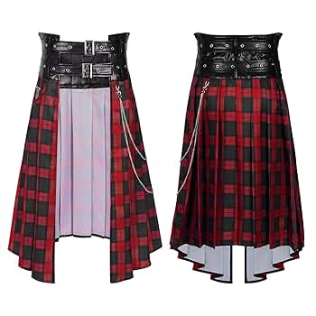 Amazon.co.jp: [UpdateClassic] ゴシックパンク風 プリーツ