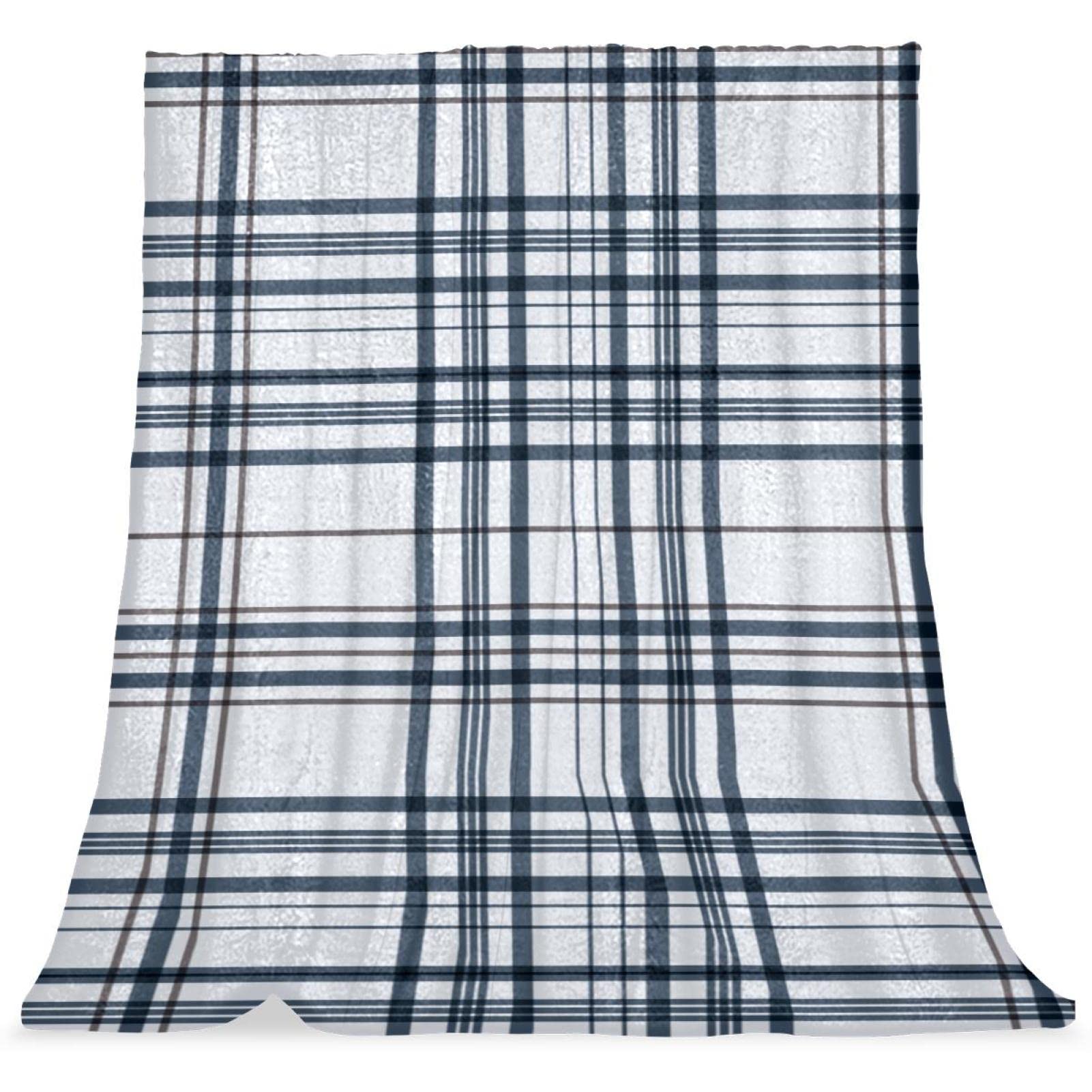 Couverture de lit douce et moelleuse TBOUOBT carreaux