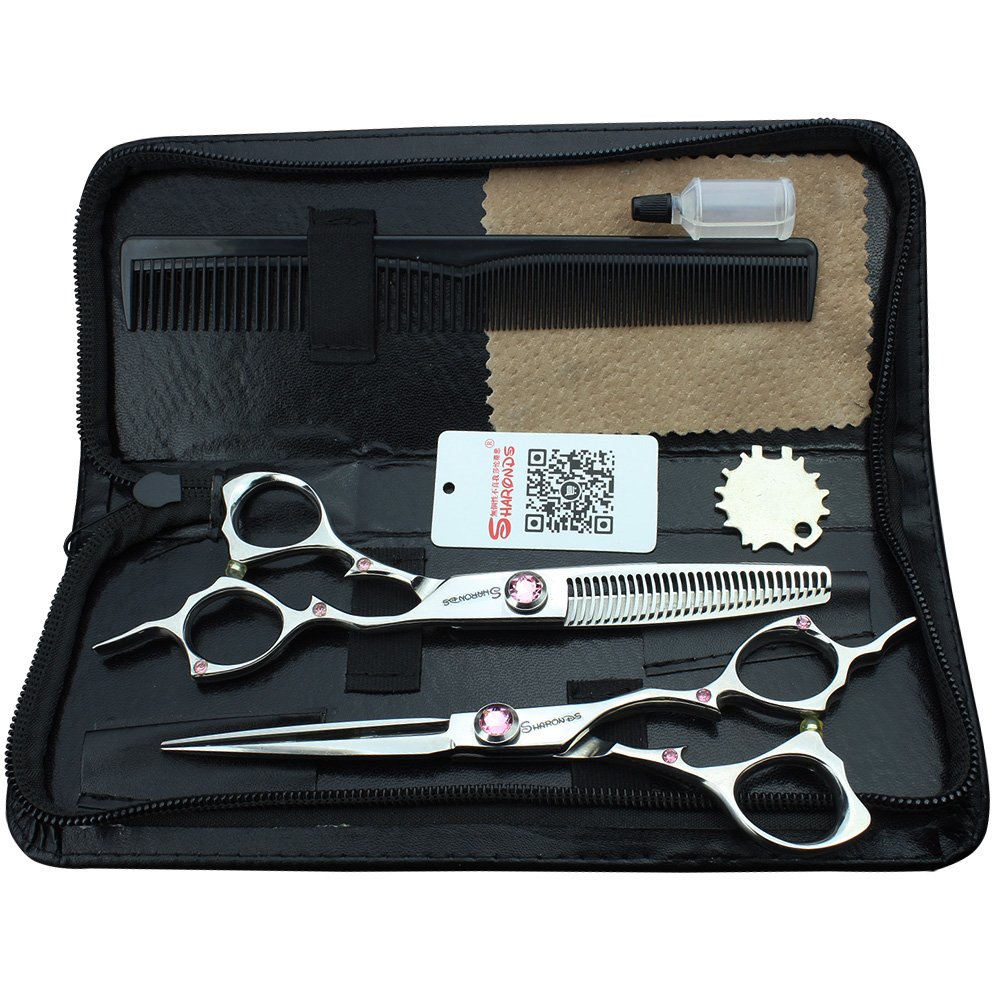 Ciseaux de coiffure professionnels 440C 6 pouces pour salon