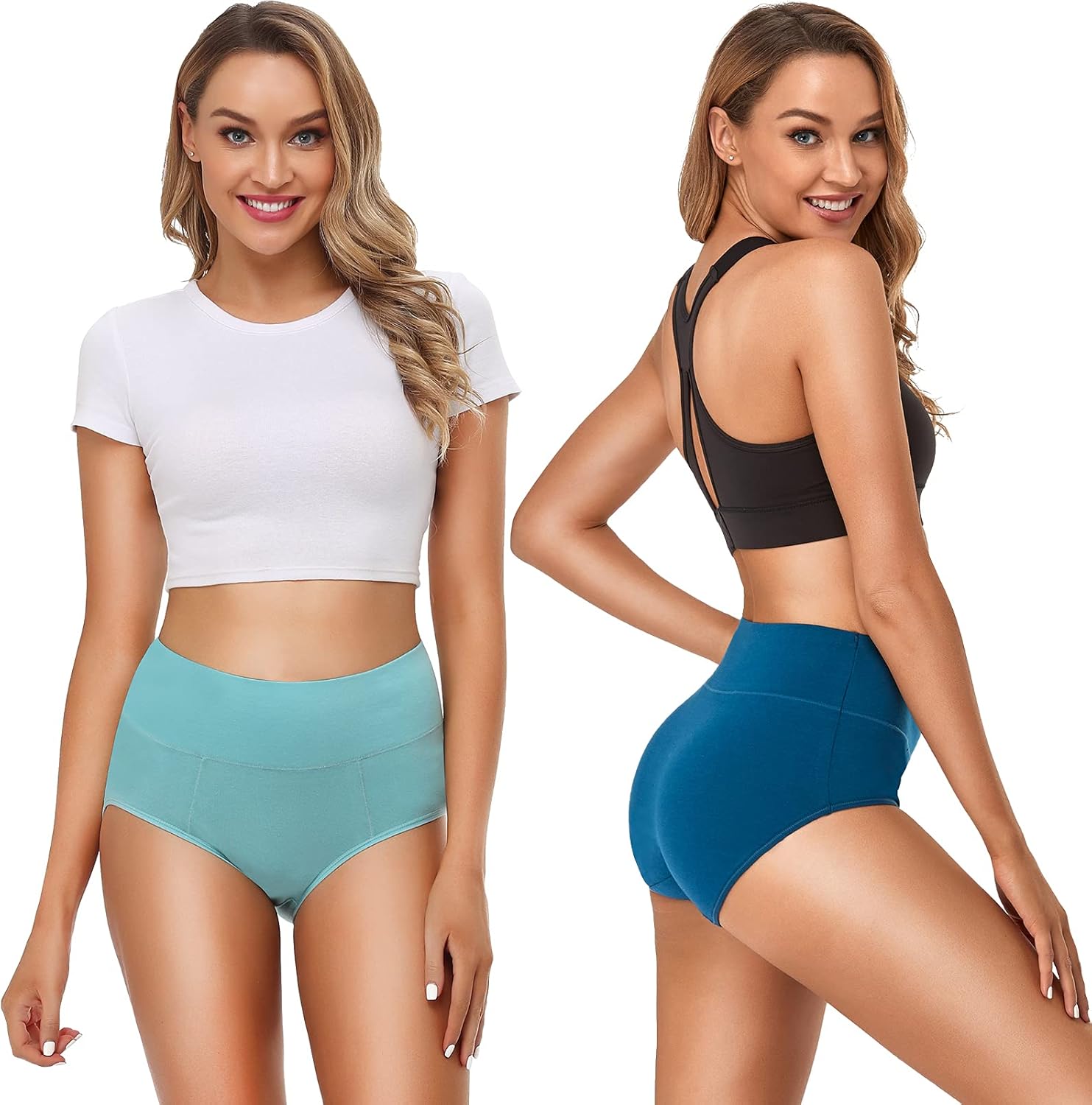 OLIKEME Womens Underwear High Waist Underpants Full Coverage Briefs Plus Size Panties Cotton Postpartum Underwear for Women at  Women’s Clothing store