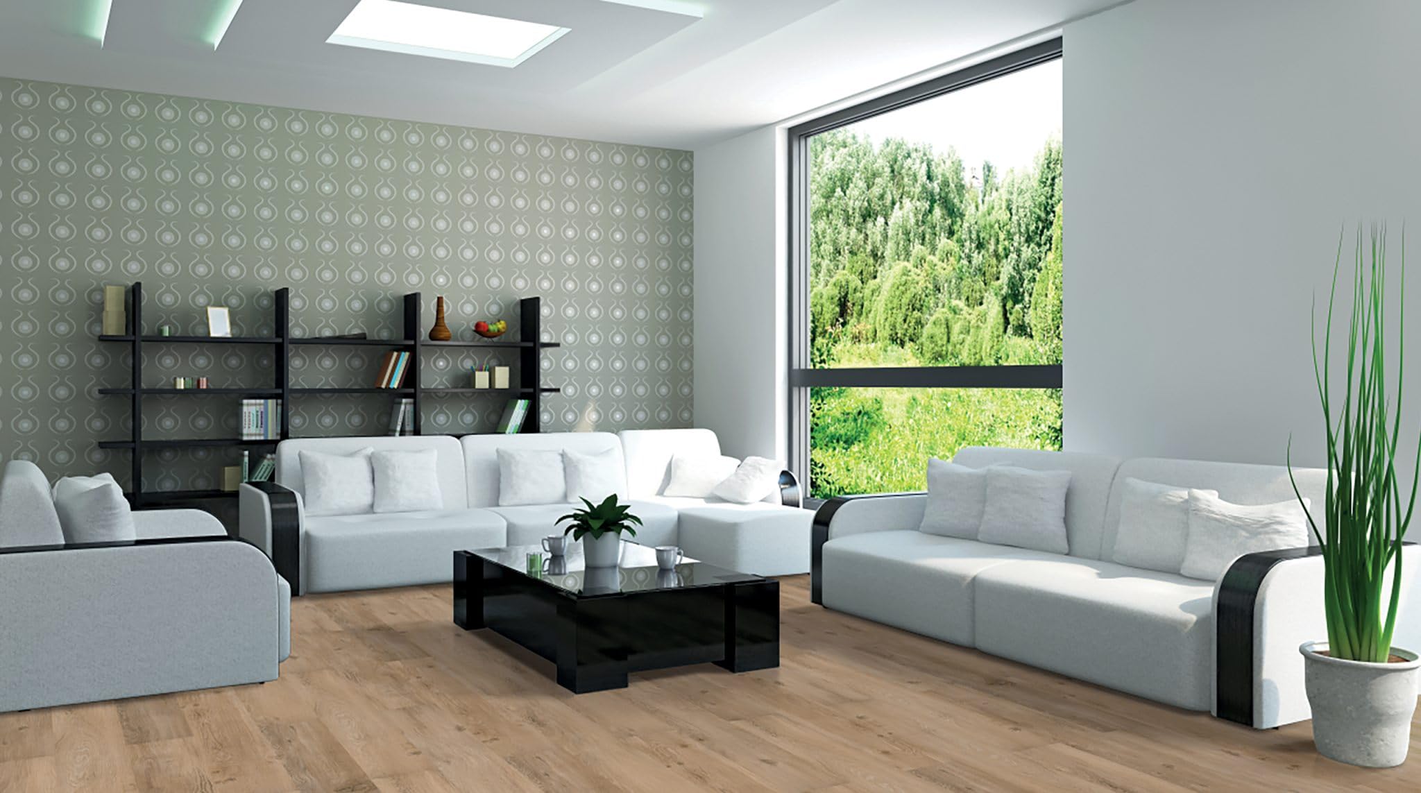 PARQUETCOLLECTION - Pavimento SPC 6mm ORIENTE 01006O "Aneto" - Incastro Click - AC5/Kl.42 - Strato usura 0,55mm - Tappetino Integrato - Impermeabile - Ideale Bagno e Cucina - [1 box - 2,172m²]