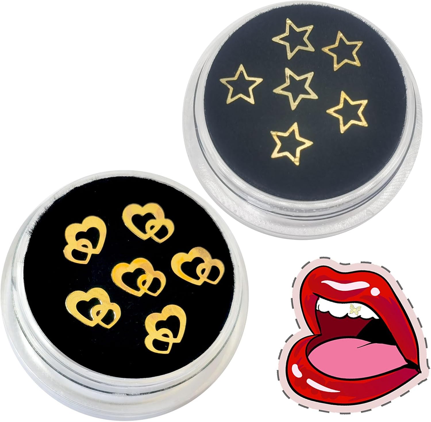 Chamon Tooth Gems Gilding Kit, 10 Boxes 4-6 mm, Professional Starter Set with Teeth Decoration Tools