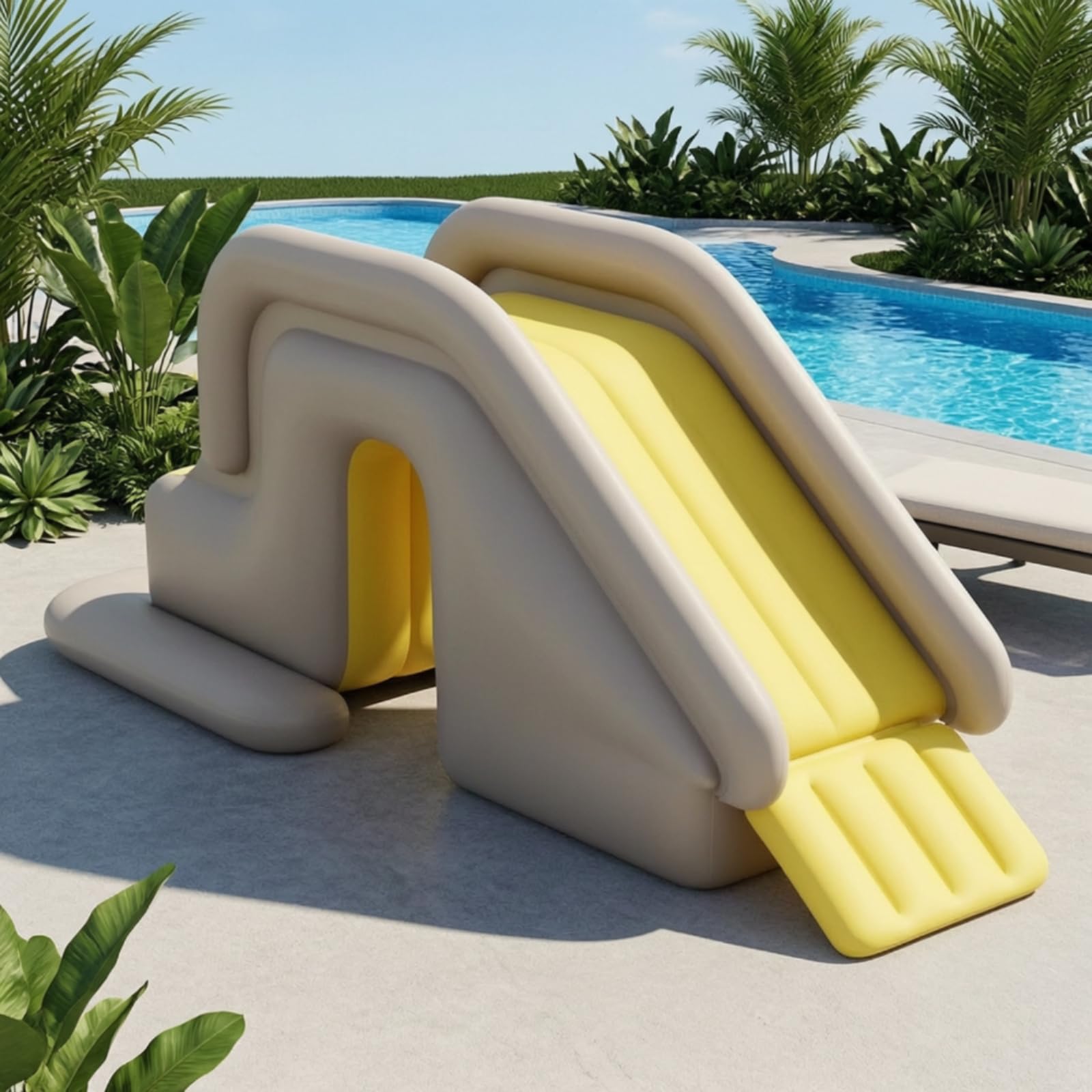 Toboggan Gonflable pour Piscine Robuste
