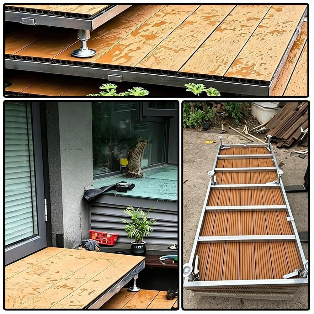 Plataforma Elevada Ajustable 84cm de Madera Compuesta