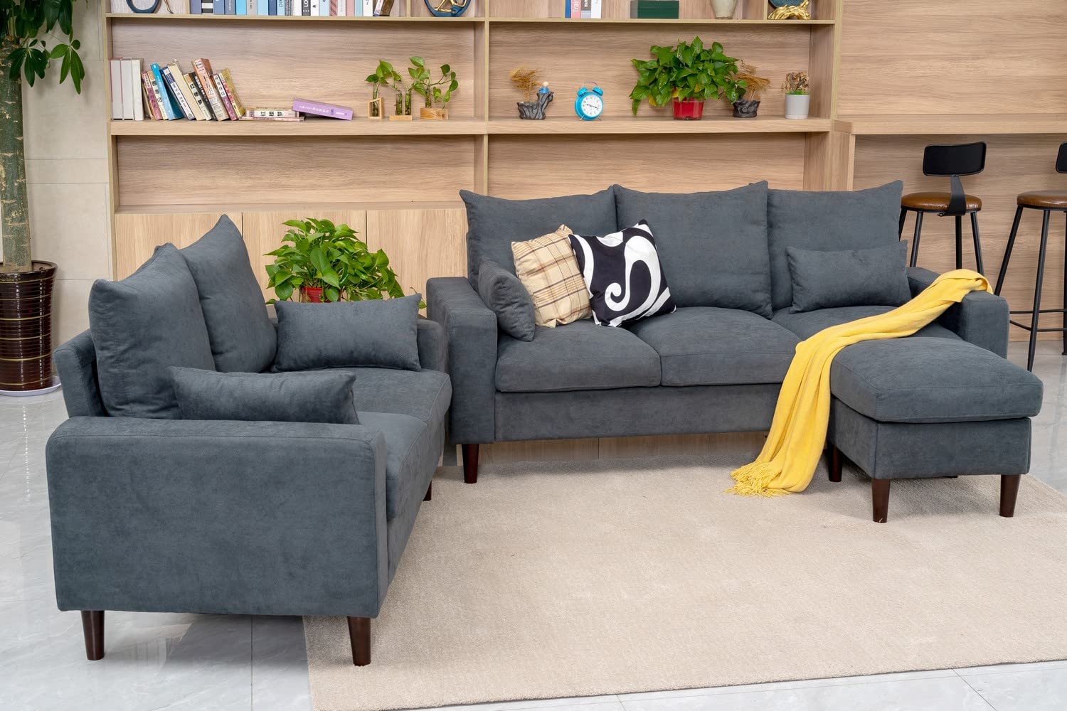 Amazon.com: Panana Sectional Sofa 2 Seater and 3 Seater with