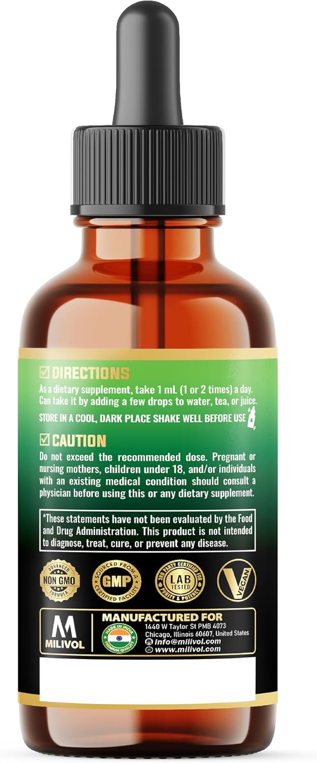 [ 2 Packs of 1Fl Oz Wormwood Liquid Drops - Wormwood Extract Tincture with Black Walnut, Whole Cloves & 8 More Herbs - Image 9