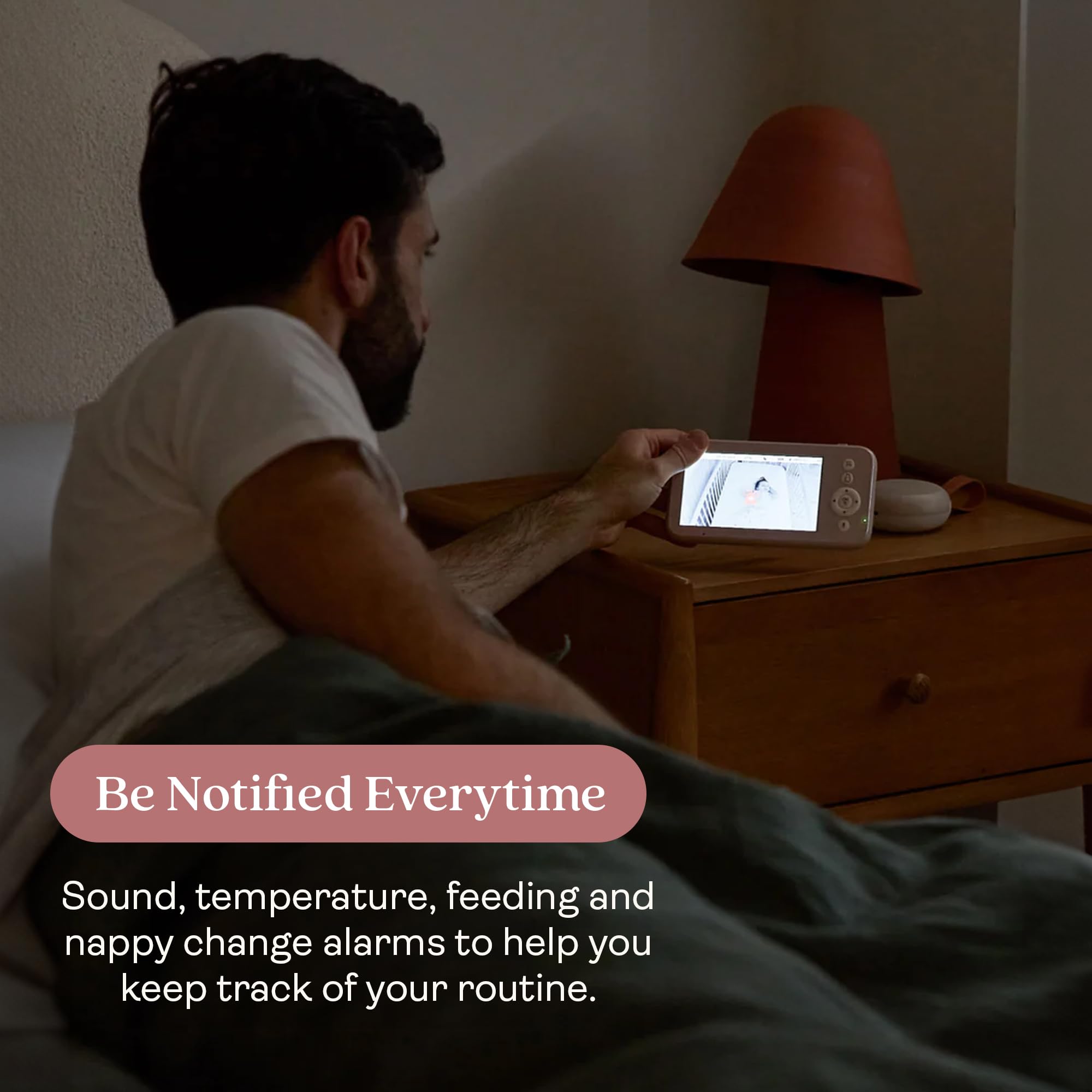 ergoPouch Moniteur bébé Drift Home et guide Smart TOG – Moniteur non Wi-Fi avec suivi du sommeil, veilleuse et guide de pansement intelligent TOG pour un sommeil plus sûr