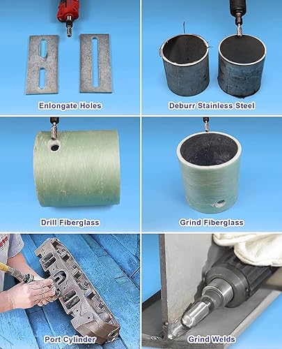 Miniatura 3 de Juego de fresas de carburo de 14 de pulgada, vástago de 14 pulgadas, 1 unidad, diámetro de cabeza de 12 pulgadas, punta de bola, cilíndrico,