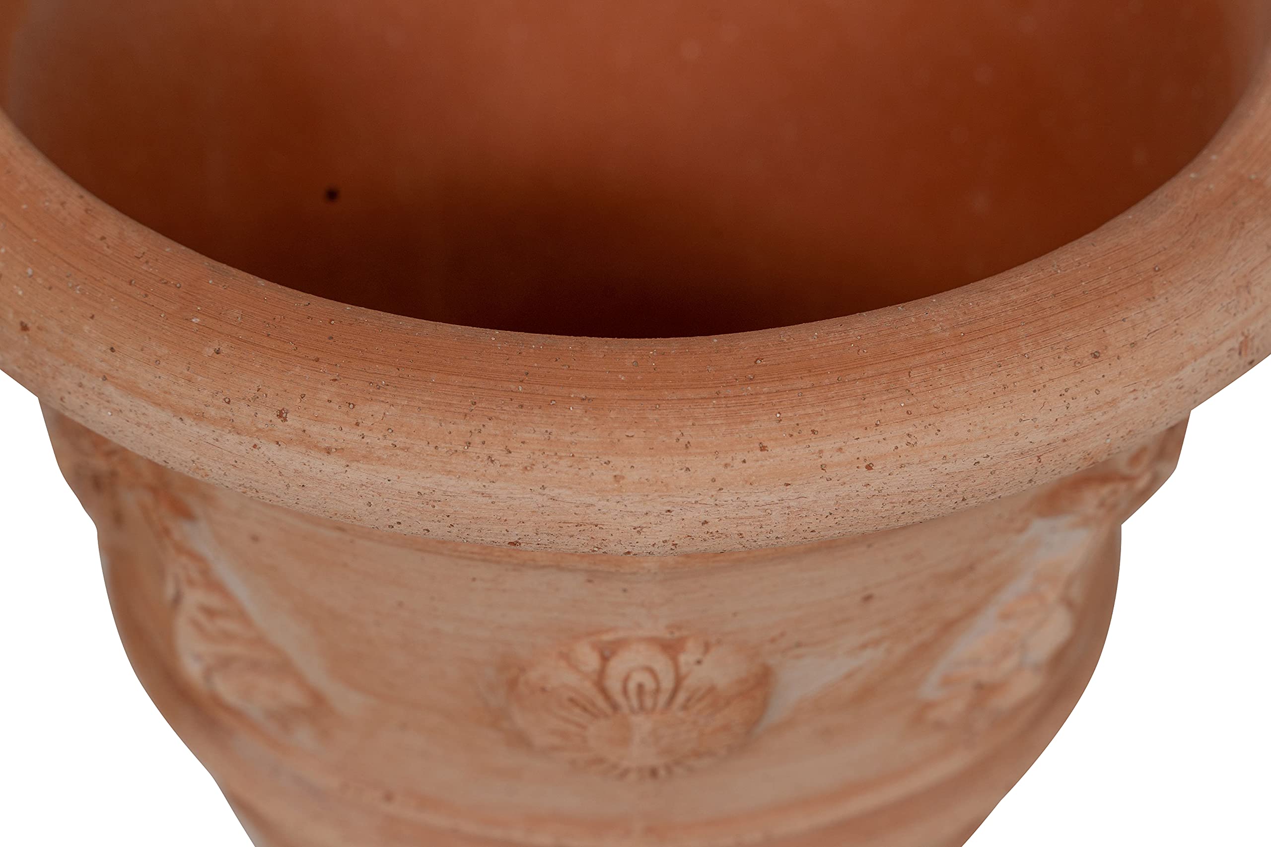 Biscottini Macetas Terracota Grandes 30x30x25 cm | Macetas Exterior | Macetas Barro Grandes Interior y Exterior | Maceta Grande