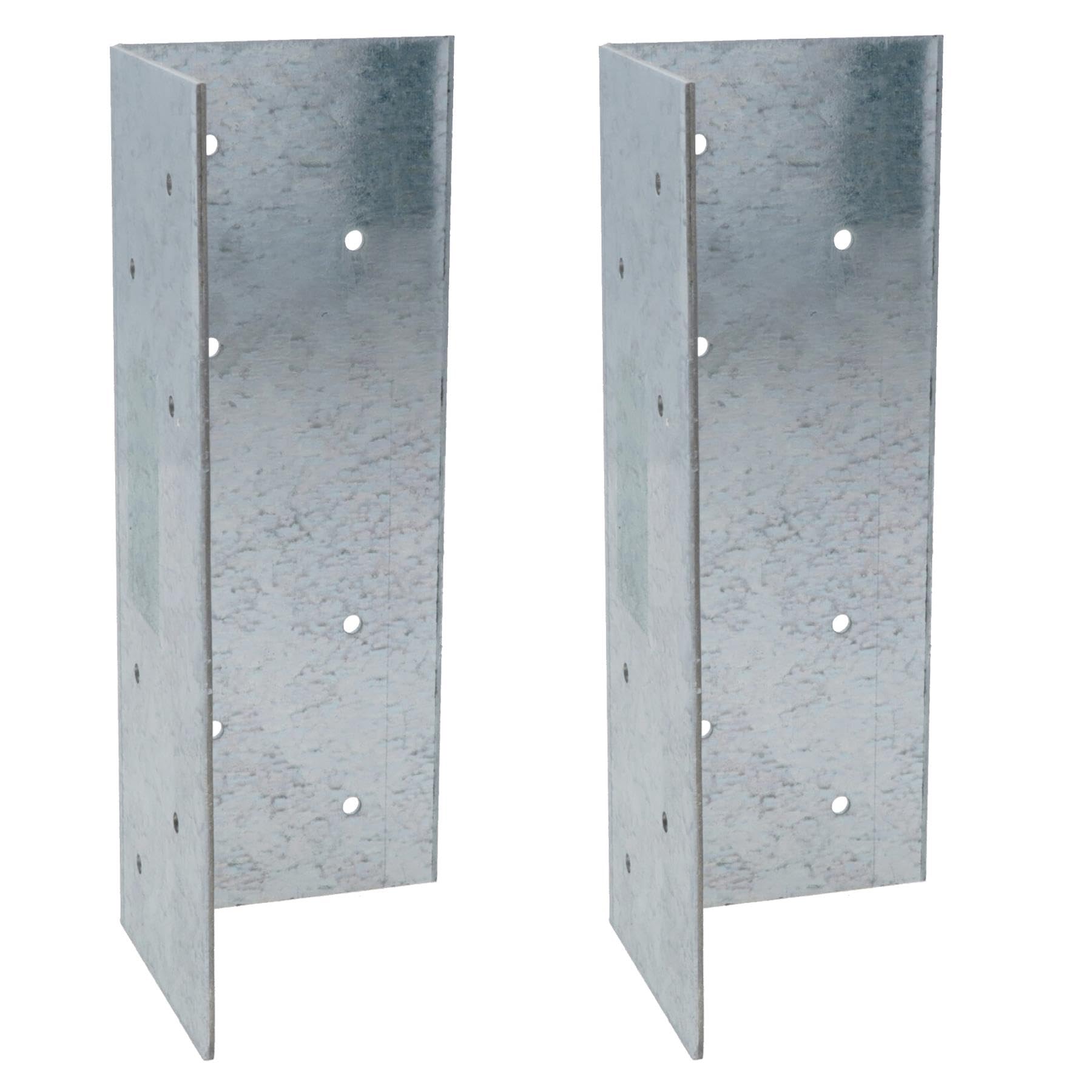Fence Post Extender Angle Bracket Galvanised 70 x 70 x 180mm Support 2PK