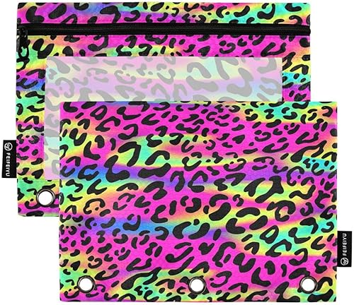 Vista 45 de ALAZA Bolsa para lápices de campo de fútbol americano para carpeta de 3 anillos, bolsillos con cremallera transparente para ventana, bolsas