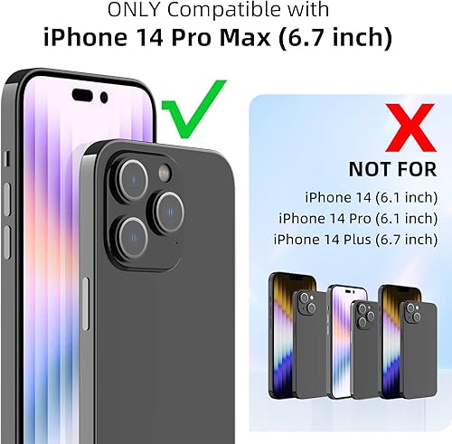 Miniatura 2 de Nillkin Funda para iPhone 14 Pro Max con funda para cámara, funda de grado militar con protección deslizante para el lente de la cámara para hombres