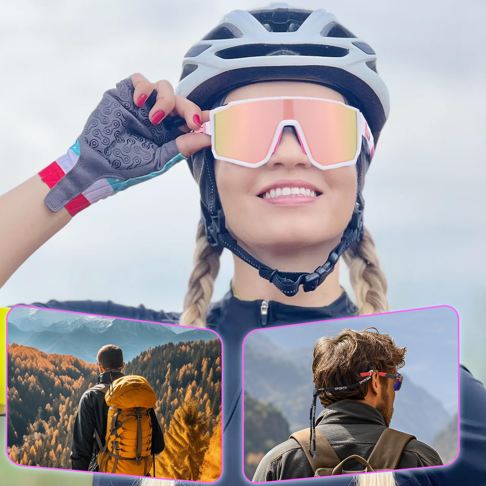 Szybkie okulary, rowerowe okulary przeciwsłoneczne dla kobiet i mężczyzn, polaryzacyjne, wiatroszczelne, okulary rowerowe, okulary sportowe, UV400, okulary ochronne, okulary rowerowe do jazdy na