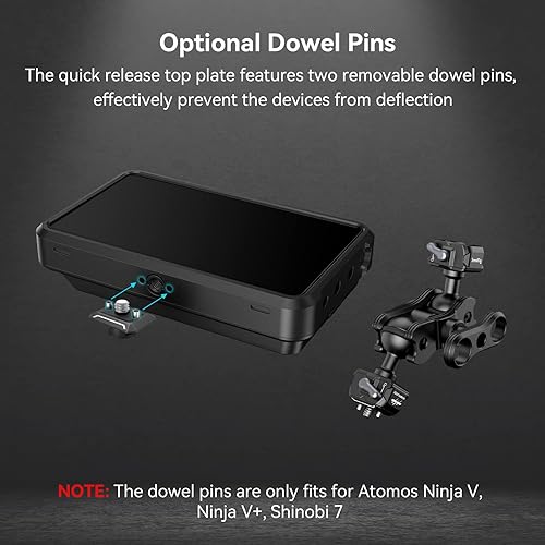 Miniatura 3 de SmallRig Brazo mágico articulado de rotación de 360 con tornillo de 14", abrazadera de cámara HawkLock para monitor de campo, cámara, luz, carga