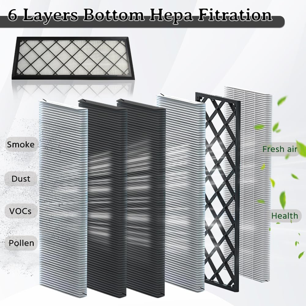 Intake Cabin Air Filter - Compatible with Tesla Model Y (2020-2026) - HEPA Intake Air Filter with Activated Carbon - High Efficiency Air Conditioning Replacement Filters - 4 Pack - #1658376-00-A