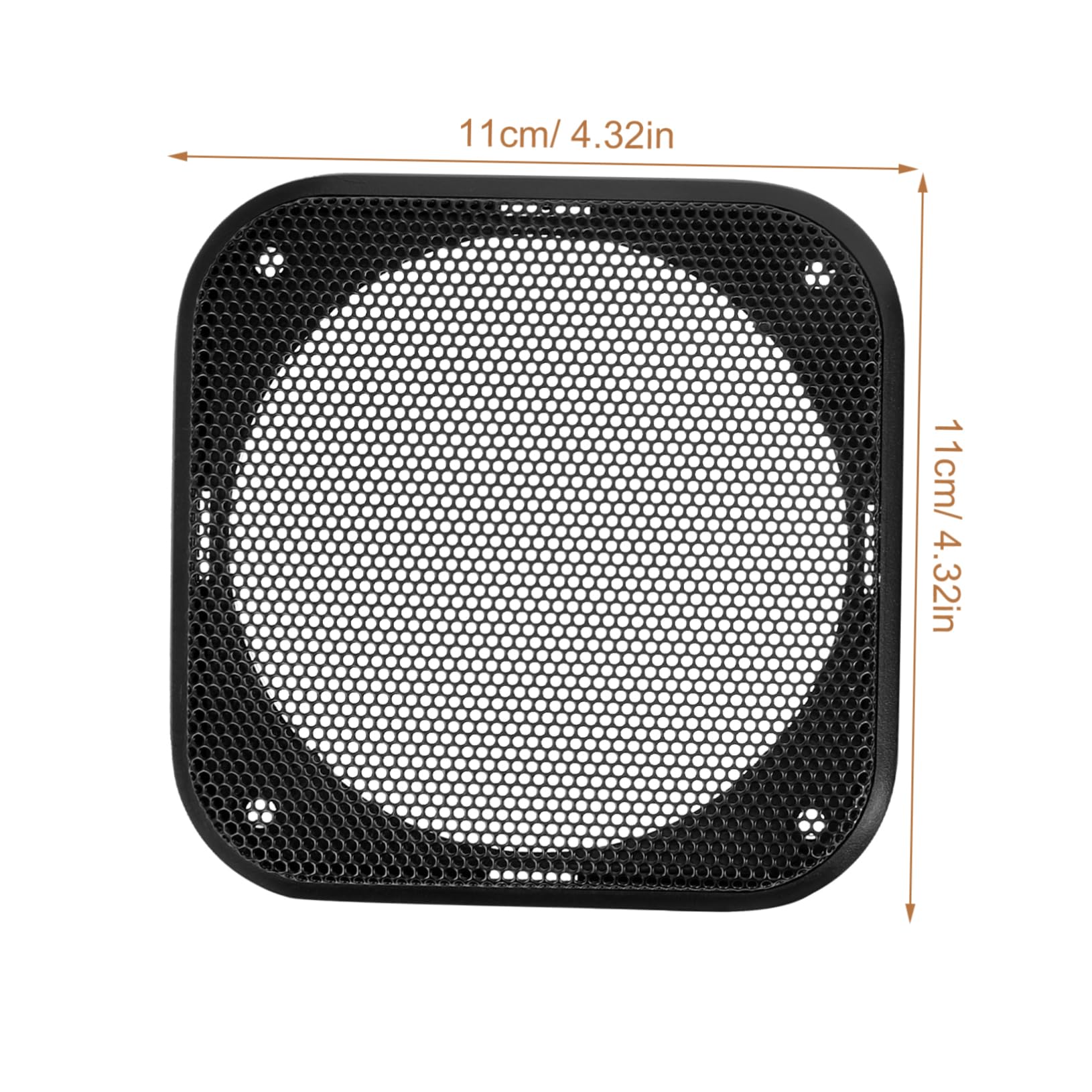 OUNONA Metal Square Speaker Grill Car Subwoofer Grill Cover Easy Install for 4 Inch Speakers