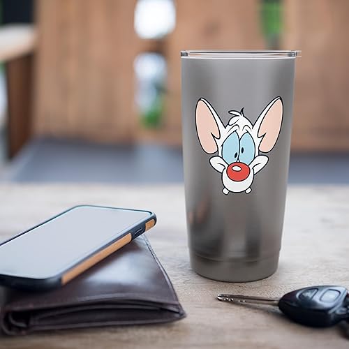 Vista 15 de Pinky and the Brain Pinky - Vaso aislado de acero inoxidable Negro