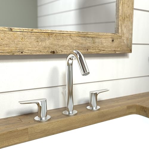 Miniatura 2 de hansgrohe Logis 71533001 - Grifo moderno para lavabo de baño de bajo flujo con 2 manijas y 3 9 pulgadas de alto, color cromado