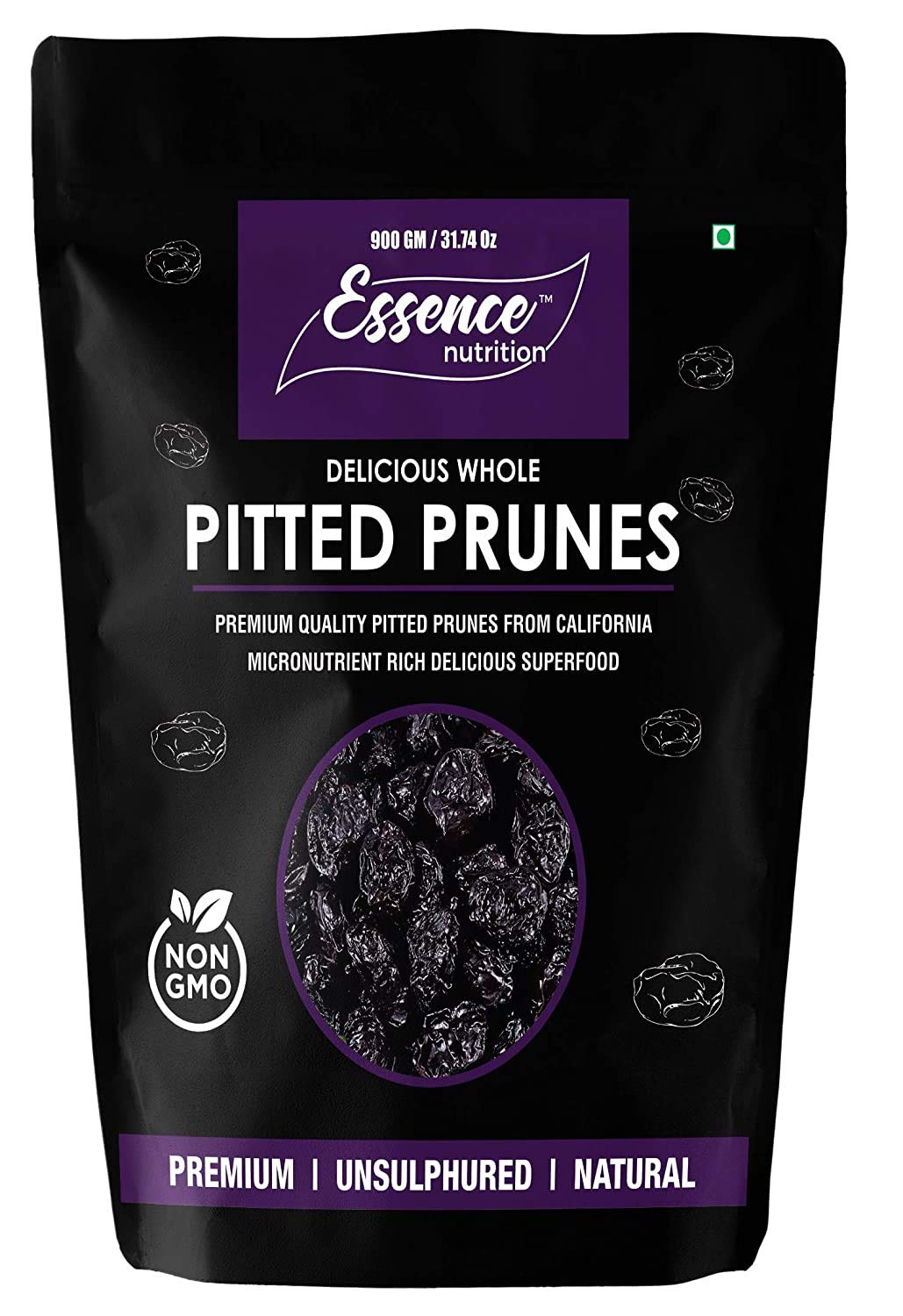 Essence Nutrition Unsweetened Premium Pitted Prunes 1.8kg (900Grams x 2) - Soft, Moist & Delicious California Prunes [Imported from USA] - Prunes Dry Fruit Without Sugar (B0C151X9DP) Amazon Price History, Amazon Price Tracker