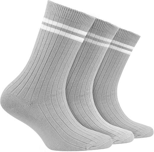 FOOTPRINTS Odour free Organic Cotton Kids Bamboo Ribbed Socks - Pack of 3