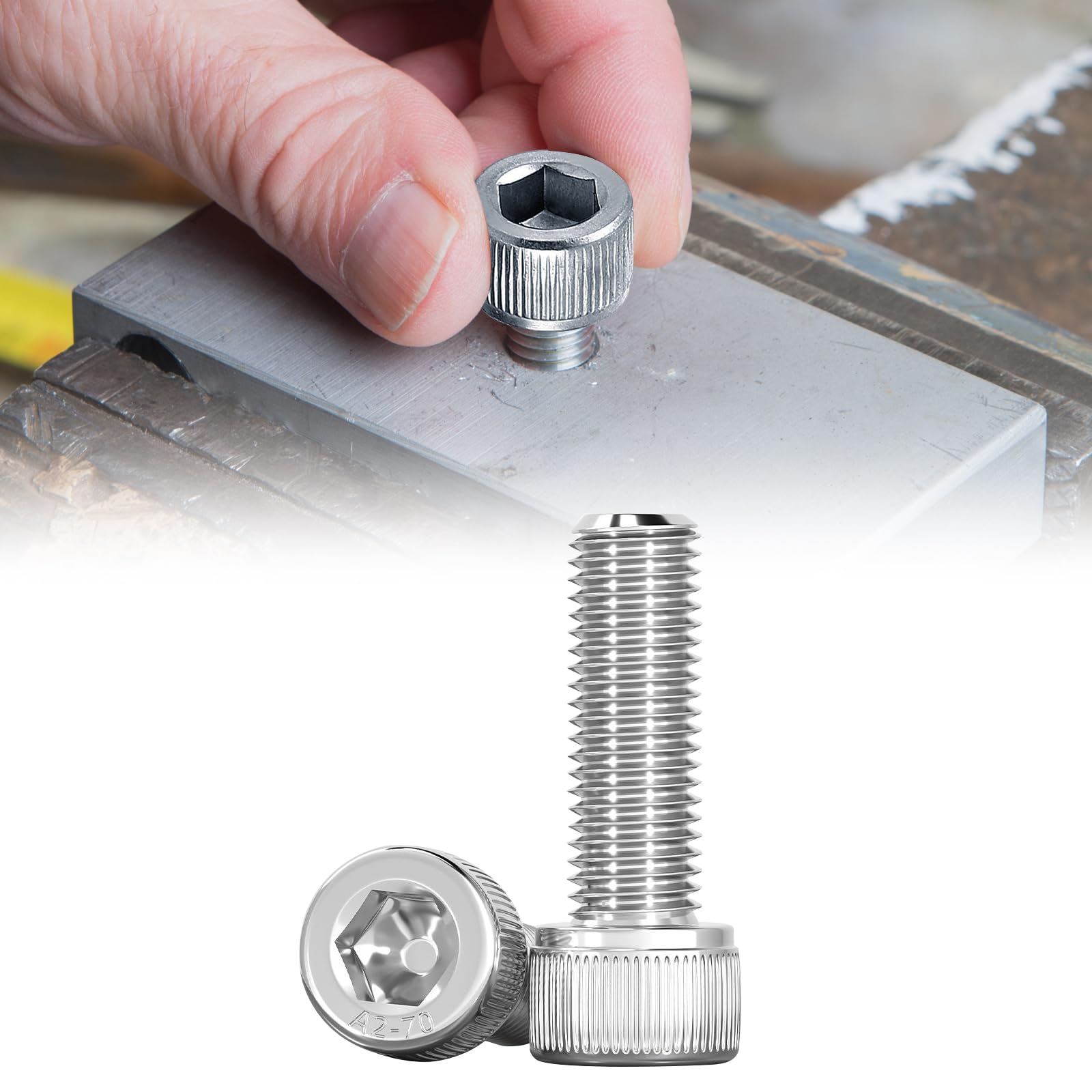 M3 M4 M5 M6 Paso 0,35 0,5 0,75mm 304 Acero Inoxidable A2-70 Rosca Fina Hexagonal Tornillo De Cabeza Redonda - AliExprs