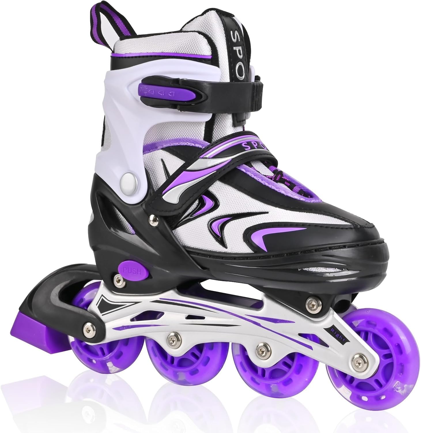 DUZSKJ Einstellbare Kinder Inline-Skates für Jungen Mädchen Kind, Kinder Roller Inline-Skates für Mädchen Jungen Jugend kleine Kinder Indoor Outdoor Spielen
