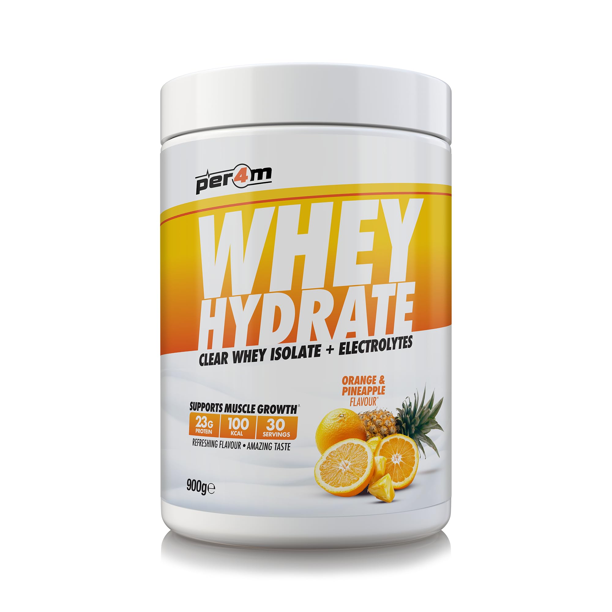 per4m Whey Hydrate 900g Orange & Pineapple