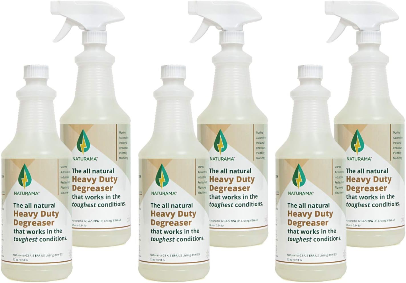 Naturama Heavy Duty Degreaser EcoFriendly, Odorless, AND