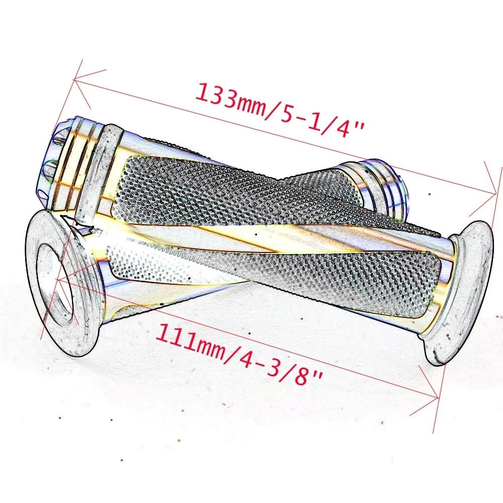 Empuñadura de Barra Mano para Manillar Motocicleta Universal 7/8 "y 22mm