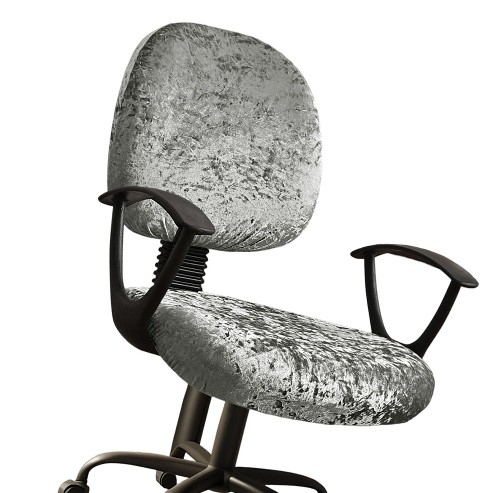 Buxuaaaa Stretchable Velvets Touch Seat Cover Fabric Quick Setups Fit Most Chairs Multiple Color Polyester Slipcovers for Chair
