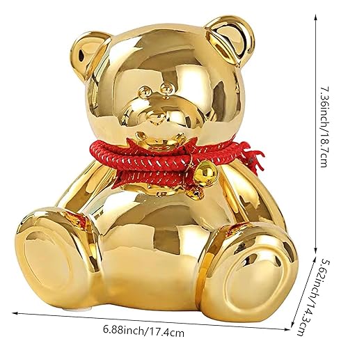 Vista 19 de SOBEIT Alcancía para niños y niñas, alcancía de cerámica esmaltada, bonita alcancía para cumpleaños, decoración de guardería, recuerdo, baby shower