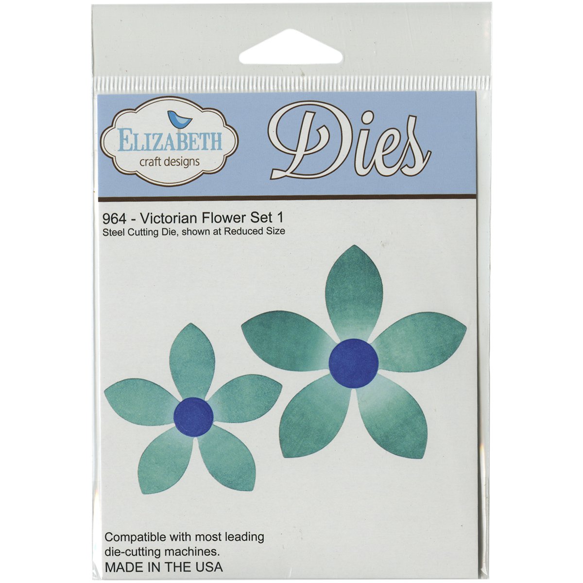 Elizabeth Craft Designs Grey Steel Metal Die, Victorian Flower